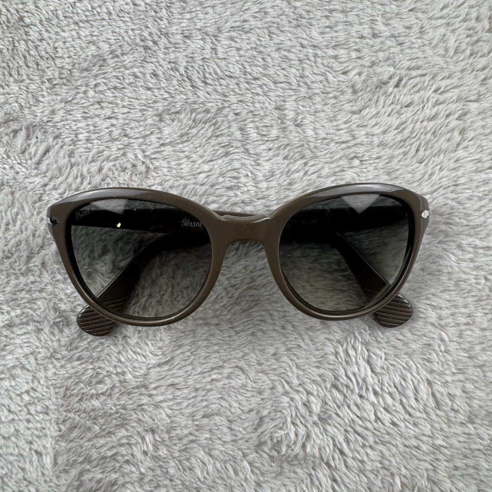 VTG Persol 3025S 961/32 Cat Eye Sunglasses Womens Brown Preowned‎ Gradient Lens